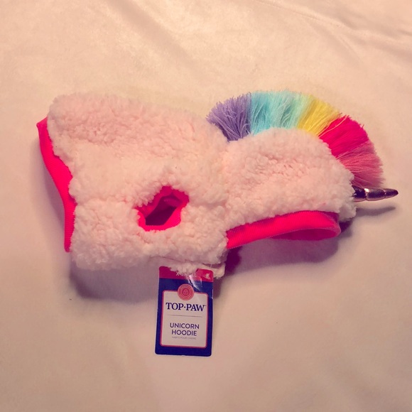 Unicorn hoodie (small dog)